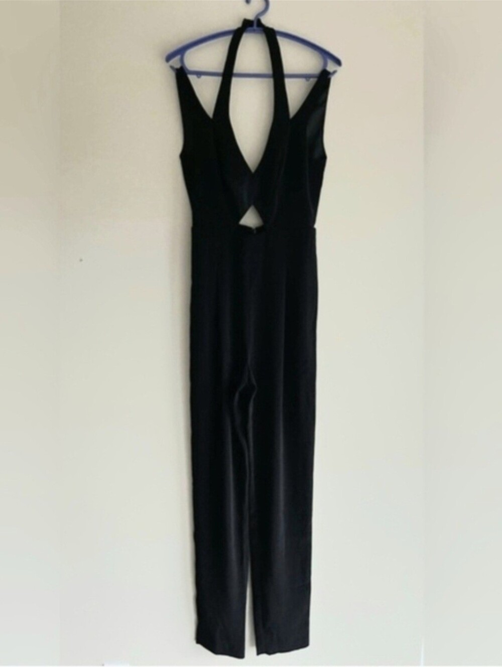 Guess by Marciano Black V-Neck Halter Jumpsuit